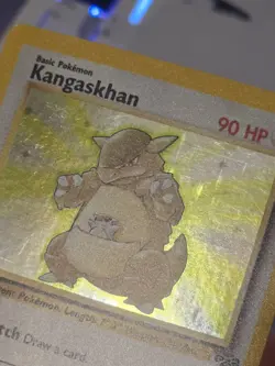 Pokemon TCG Kangaskhan 05/64 Jungle Holo Rare Vintage LP - Image 2
