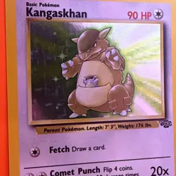 1999 WOTC Pokemon TCG Kangaskhan 05/64 Jungle Holo Unlimited Vintage LP - Image 2