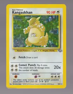 Kangaskhan 05/64 Jungle Holo Pokemon TCG WOTC Vintage HP - Image 1