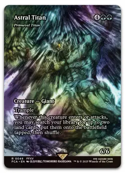 Astral Titan - Primeval Titan (Showcase) #48 (Foil) NM Final Fantasy Magic MTG - Image 1