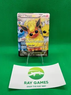 Pokemon TCG Flareon EX RC28/RC32 Generations Radiant Collection Full Art LP/MP - Image 1