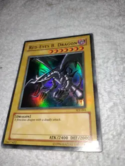 Red Eyes B. Dragon Ultra Rare Yugioh card: sdj-001 - Image 1