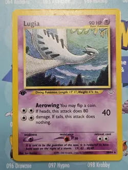 Pokemon TCG Lugia 20/64 Neo Revelaton 1st Edition Card - Image 1