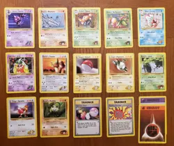 Lot of 16 Pokemon Gym Heroes VINTAGE Cards - Common/Uncommon - Image 1