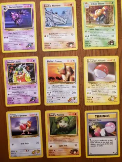 Lot of 16 Pokemon Gym Heroes VINTAGE Cards - Common/Uncommon - Image 2