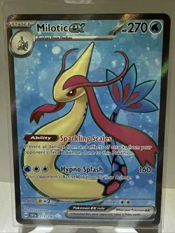 Pokemon Surging Sparks Milotic EX Full Art Ultra Rare Card 217/191 NM Condition - Image 1