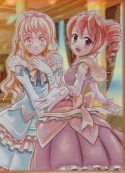 10 x CARDS SLEEVES WITH 2 GIRLS FOR POKEMON/YUGIOH - Image 1