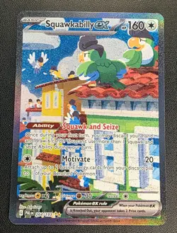 Pokemon TCG Squawkabilly EX Card 264/193 Paldea Evolved SIR NM Condition - Image 1