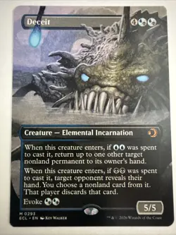 MTG Lorwyn Eclipsed Deceit 0293 (Regular) Borderless ECL NM - Image 1