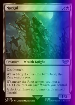 MTG Nazgul (339/943) The Lord of the Rings Tales of Middle-earth LP FOIL - Image 1