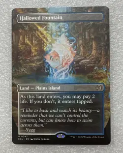 Hallowed Fountain (Borderless) - MTG Lorwyn Eclipsed Regular - NM/M - Image 1