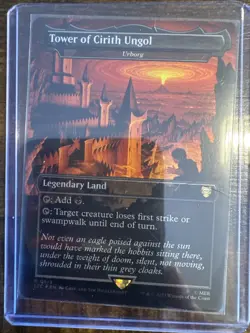 Tower of Cirith Ungol Urborg Borderless Foil 519 Commander LoTR MTG NM See Video - Image 1