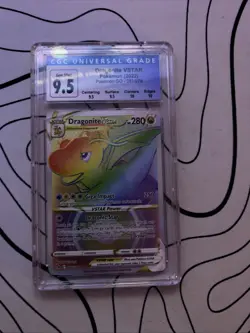 Pokemon 2022 Dragonite VSTAR Rainbow Secret Rare Card 081/078 CGC 9.5 - Image 1