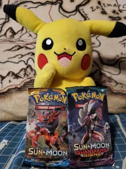 Pokemon TCG Sun & Moon Base Set/Guardians Rising Booster Packs - Lot of 2 - NEW - Image 1