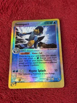 Swampert 13/109 Ruby and Sapphire Reverse Holo Pokemon Card Played - Image 1