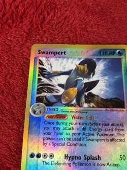 Swampert 13/109 Ruby and Sapphire Reverse Holo Pokemon Card Played - Image 3