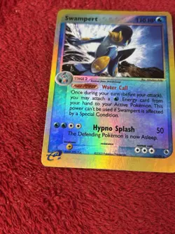 Swampert 13/109 Ruby and Sapphire Reverse Holo Pokemon Card Played - Image 4