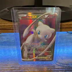 Pokemon TCG Mew EX 120/124 Dragons Exalted Ultra Rare Full Art Holo 120 HP - Image 1