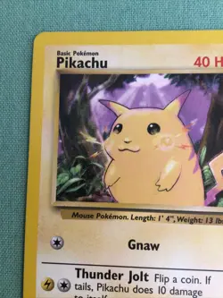 Pokemon - “Yellow Cheeks” Pikachu 58/102 - Base Set Unlimited -New - Image 3