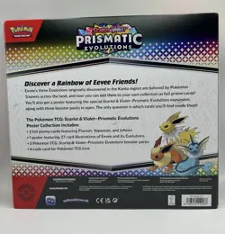 Pokemon Scarlet & Violet Prismatic Evolutions Poster Collection Box NEW SEALED - Image 2