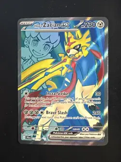 Pokemon TCG Hop's Zacian ex 176/159 Sv09: Journey Together Holo NM - Image 1