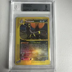 Umbreon Reverse Foil Rare Aquapolis 41/147 Beckett 9 WOTC Vintage Pokemon - Image 1