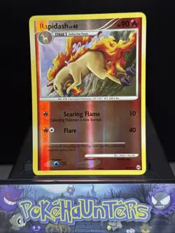Pokemon Card Rapidash 47/99 Platinum Arceus Reverse Holo Near Mint - Image 1