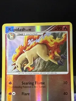 Pokemon Card Rapidash 47/99 Platinum Arceus Reverse Holo Near Mint - Image 2