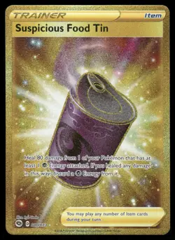 Pokemon Cards Suspicious Food Tin 080/073 Champion's Path Secret Rare NM - Image 1