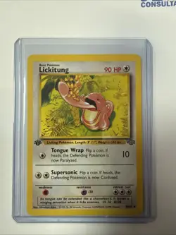 Pokemon TCG - Lickitung - 1st Edition - Jungle - 38/64 - Near Mint - Image 1