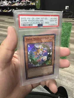 YUGIOH! PSA 10 Dark Magician Girl LDS3-EN082 Ultra Rare RED 1st Edition - Image 3