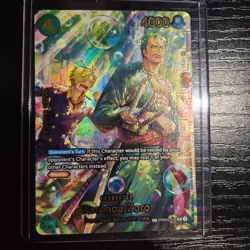 One Piece Roronoa Zoro PRB02-006(SP) - The Azure Sea’s Seven OP-14 PSA10 Worthy - Image 1