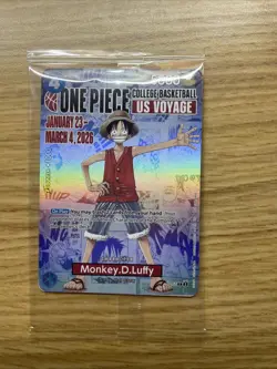 One Piece College Basketball US Voyage Monkey D Luffy Trading Card Brand New - Image 1