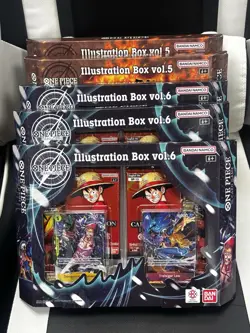 One Piece Card Game: Illustration Box Volume 5 And 6 Lot of 5 Sealed - Image 1