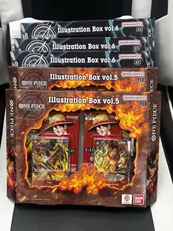 One Piece Card Game: Illustration Box Volume 5 And 6 Lot of 5 Sealed - Image 2