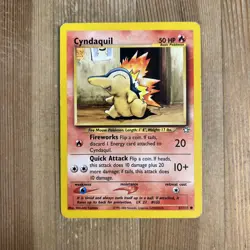 Cyndaquil 57/111 Common Neo Genesis Unlimited Pokemon TCG Card WOTC MP 2000 - Image 1