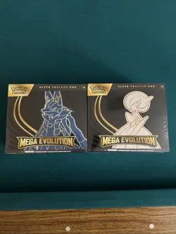 Pokemon Mega Evolution Elite Trainer Box ETB Set of 2 FACTORY SEALED NEW - Image 1