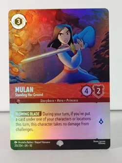 Mulan - Standing Her Ground LORCANA Whispers in the Well 215/204 Epic - NM - A - Image 1