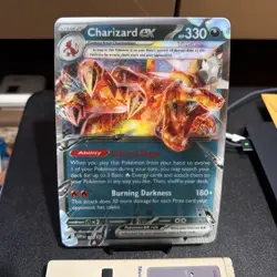 Jumbo Lenticular Charizard ex 054/091 / SVP196 Exclusive Promo Pokemon - NM - Image 1
