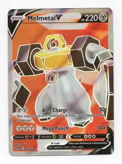 Melmetal V 075/078 Pokemon GO Full Art Ultra Rare Holo Pokemon TCG 2022 NM - Image 1