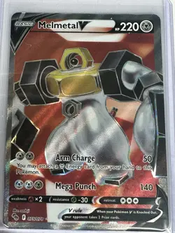 Melmetal V 075/078 Pokemon GO Full Art Ultra Rare Holo Pokemon TCG 2022 NM - Image 1