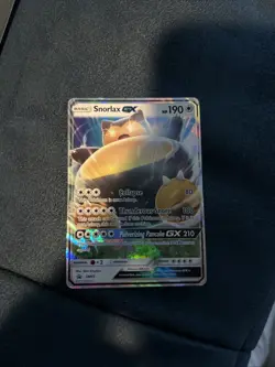 Pokemon TCG Snorlax GX Full Art Promo Holo Card SM05 Sun & Moon Black Star - Image 1
