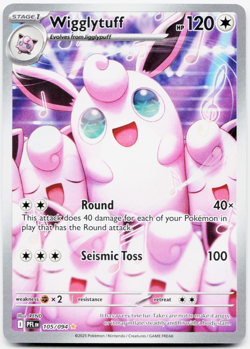 Pokemon TCG - Wigglytuff - 105/094 - ME02: Phantasmal Flames (PFL) IR NM - Image 3