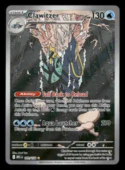 Clawitzer- 141/132 - Illustration Rare - Mega Evolutions - Pokemon Card - NM/M - Image 1