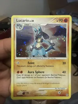 Pokemon Lucario 6/130 Holo Rare Diamond & Pearl Card NM Condition - Image 1