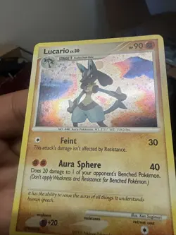 Pokemon Lucario 6/130 Holo Rare Diamond & Pearl Card NM Condition - Image 2