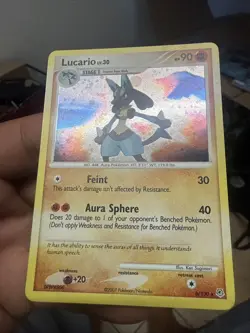 Pokemon Lucario 6/130 Holo Rare Diamond & Pearl Card NM Condition - Image 3