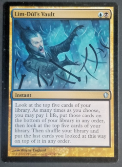 MTG Lim-Dul's Vault NM Normal Commander 2013 Magic the Gathering Instant - Image 1