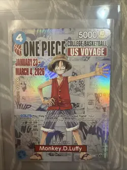 Monkey.D.Luffy (055) (College Basketball US Voyage) P-055 One Piece Promo Card - Image 1