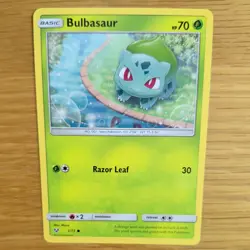 BULBASAUR 1/73 POKEMON CARD (SHINING LEGENDS SET) - Image 1